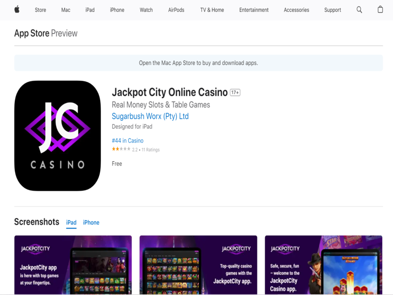 Descarga la aplicación de Jackpotcity Casino para iOS