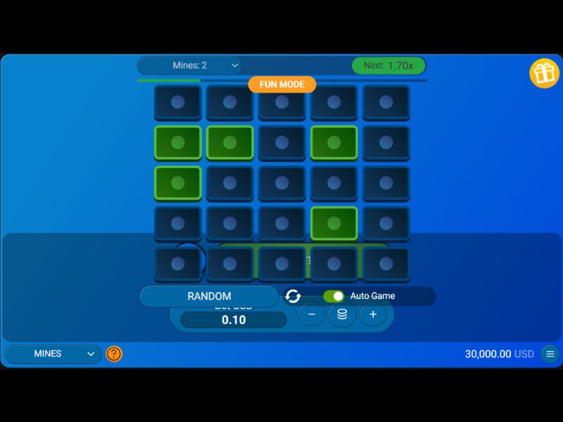Regístrate en Jackpotcity para jugar al juego «Mines»